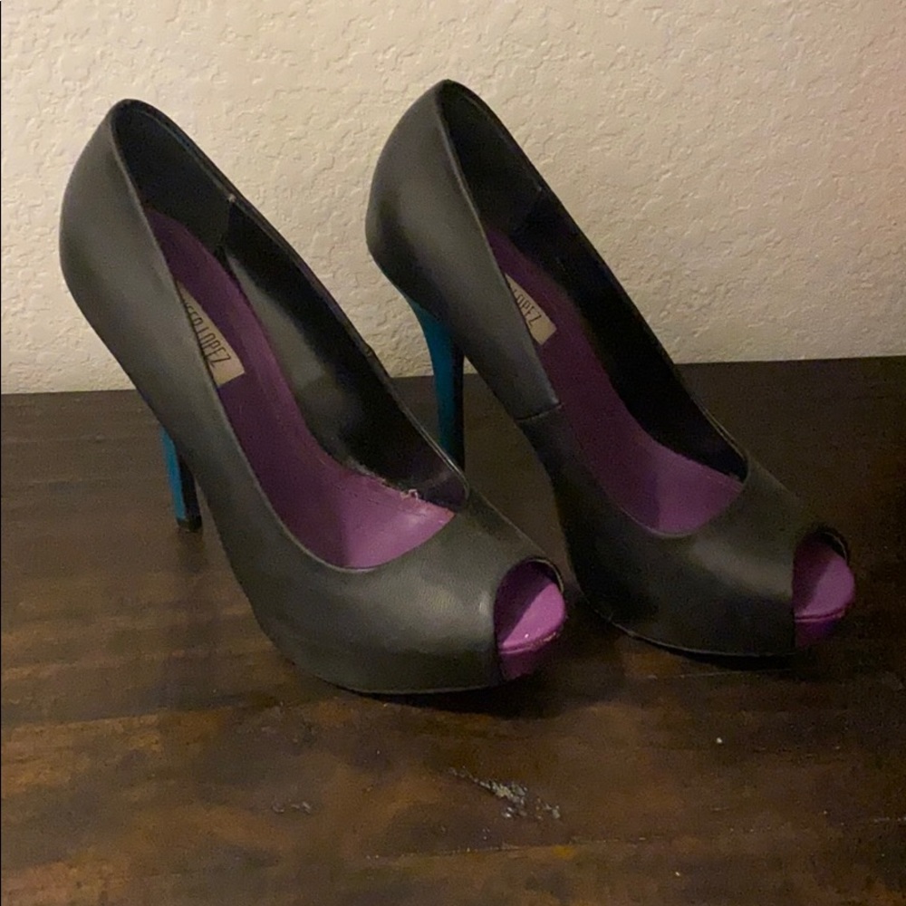Open toe heels
